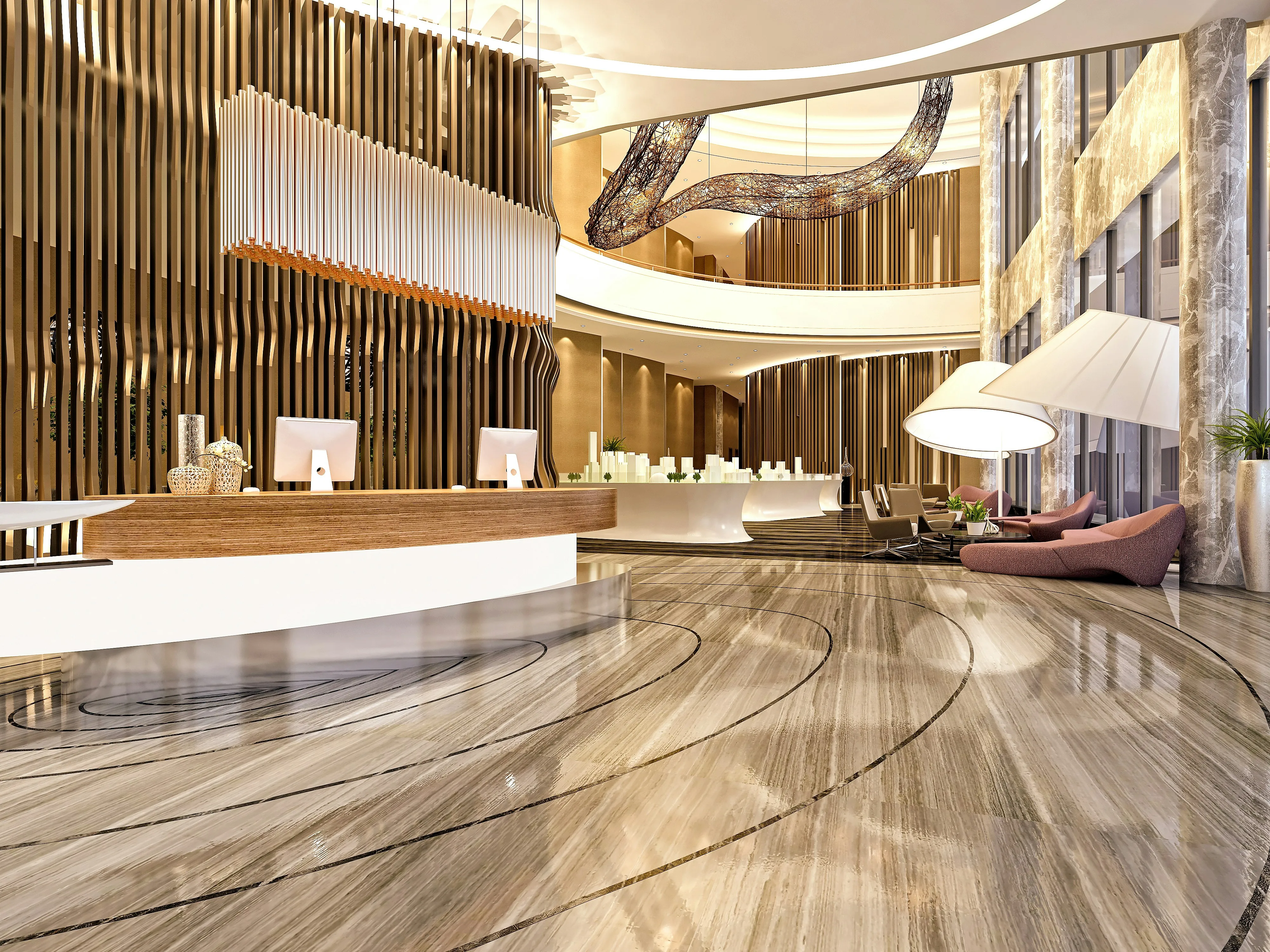Hall di hotel premium